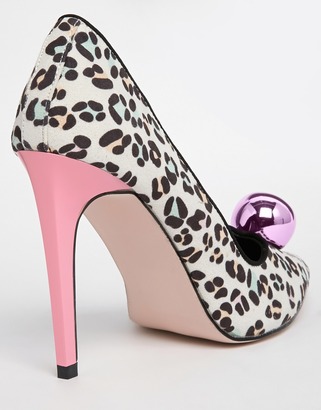 Miss KG Candy Leopard Print Heeled Shoes