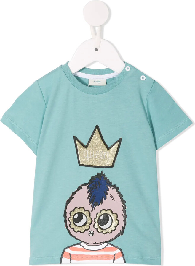Fendi Kids logo-embossed T-shirt - ShopStyle