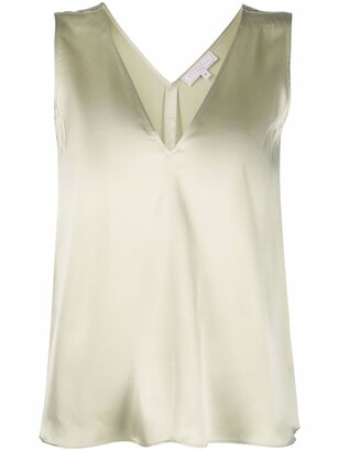 Antonelli sleeveless V-neck blouse