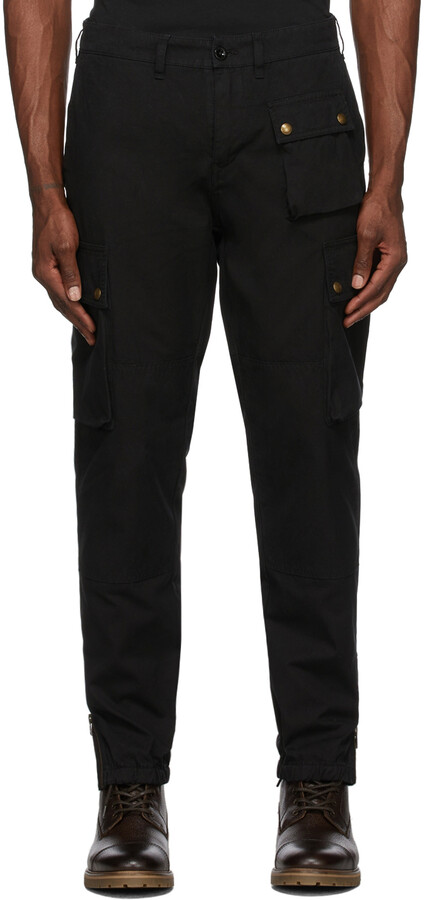 Belstaff Black Trialmaster Cargo Pants - ShopStyle Casual Trousers