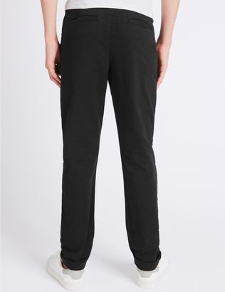 Marks and Spencer Cotton Trousers with Stretch (3-14 Years)