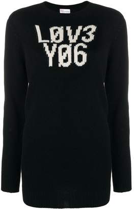 RED Valentino graphic knitted jumper