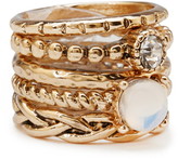 Thumbnail for your product : Forever 21 Stackable Embellished Ring Set