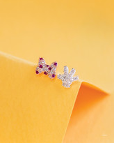 Thumbnail for your product : Short Story Women's Gold Earrings - Disney Earring Diamante Mickey Gloves & Bow