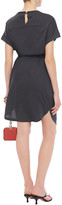 Thumbnail for your product : Brunello Cucinelli Belted Embellished Cotton-jersey Mini Dress