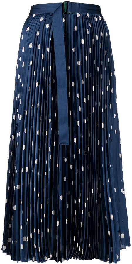 Blue Polka Dot Skirt | Shop the world's largest collection of fashion 