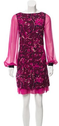 Tory Burch Wool & Silk-Blend Mini Dress