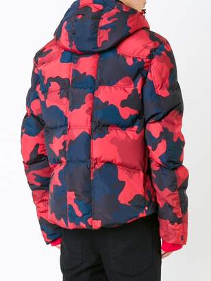 Kru camouflage hooded down jacket