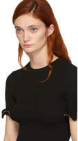 Thumbnail for your product : Alexander Wang Black Ruffle Zipper T-Shirt