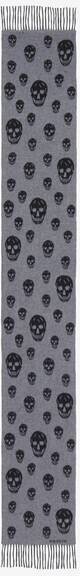 Alexander McQueen Double Face Skull Scarf