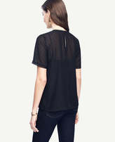 Thumbnail for your product : Ann Taylor Lacy Pleated Tee