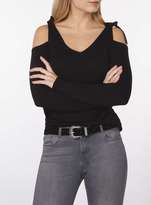 Thumbnail for your product : Dorothy Perkins Black Tie Cold Shoulder Jumper