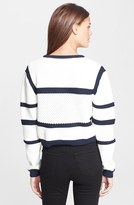 Thumbnail for your product : Tibi Sailor Stripe Crop Sweater