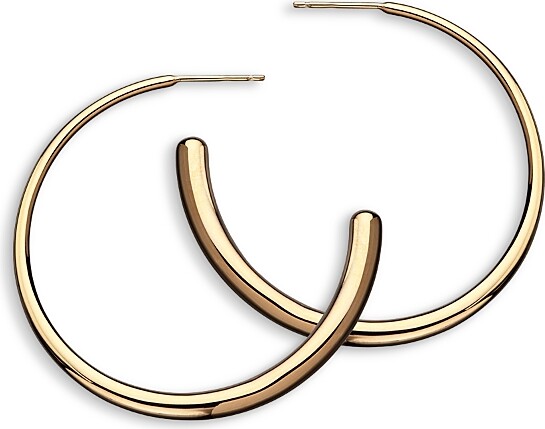 Jennifer Zeuner Jewelry Simone Large Polished Hoop Earrings