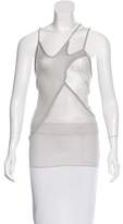 Thumbnail for your product : Preen by Thornton Bregazzi Silk Lace-Paneled Top