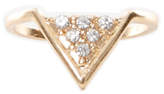 Thumbnail for your product : SALE Gemelli Pave Triangle Midi Ring