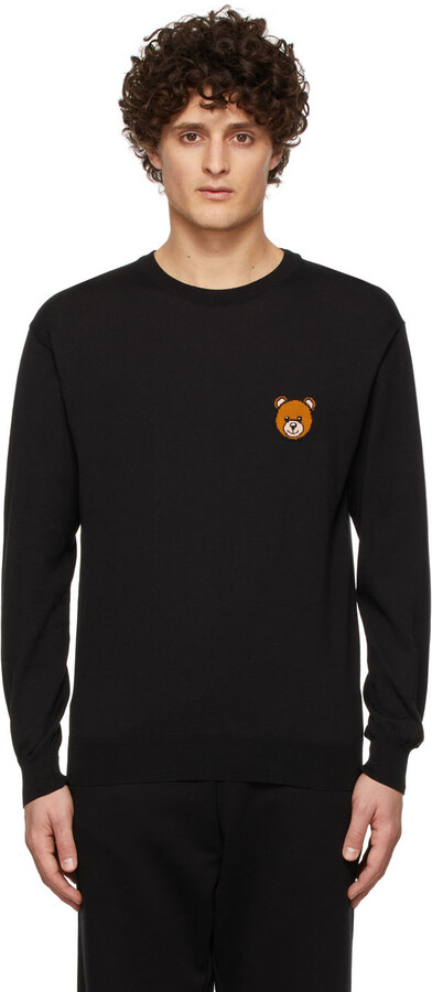 black teddy bear sweater