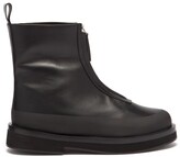 Thumbnail for your product : Neous Malmok Zipped Leather Boots - Black