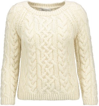 Valentino Cable-knit wool sweater