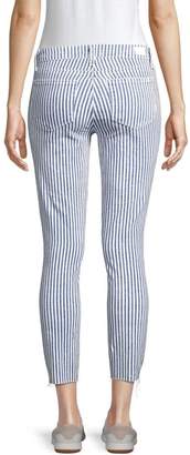 Paige Skinny-Fit Crop Stripe Jeans