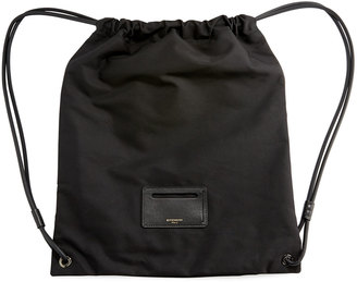 Givenchy Rave Paris Men's Logo Drawstring Backpack, Black