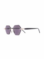 Thumbnail for your product : Kuboraum Tinted Geometric Sunglasses
