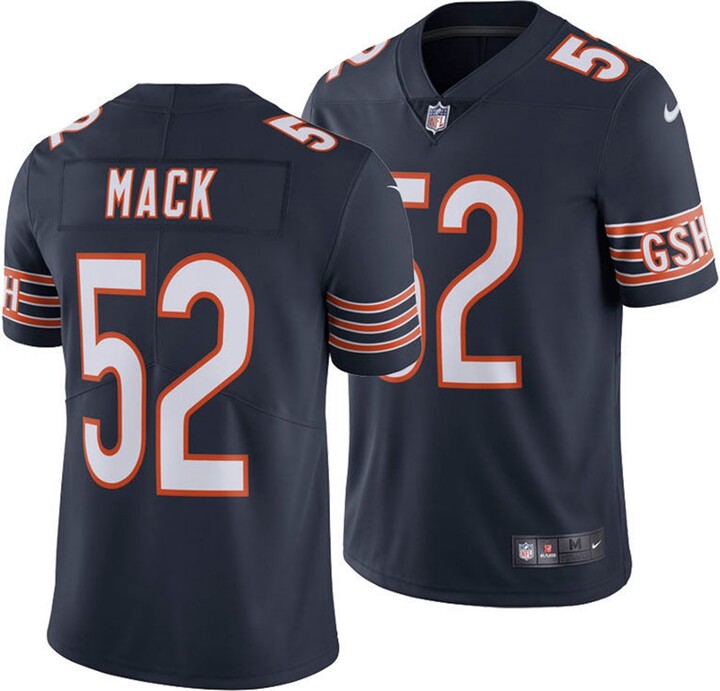 Men's Nike Khalil Mack Navy Chicago Bears Vapor Limited Jersey