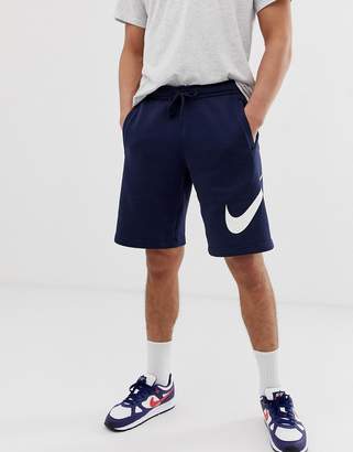 Nike jersey shorts with large logo in blue 843520-451