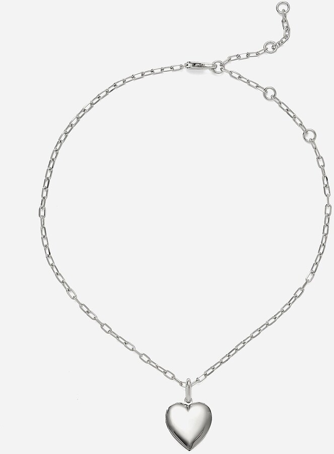 Oval Collage Necklace in Silver – Lady Grey