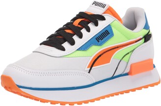 orange puma shoes