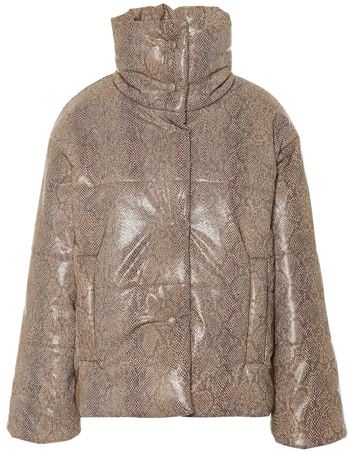 Nanushka Hide faux leather puffer jacket - ShopStyle