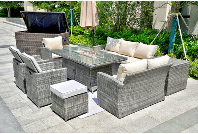 Moda Furnishings 10 Piece Sofa Seating Group with Cushions