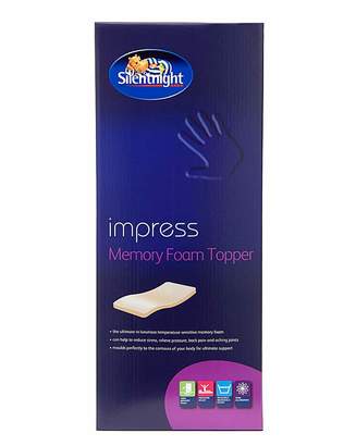 Silentnight Memory Foam Mattress Topper 5cm
