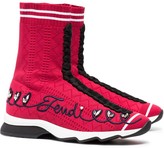 Thumbnail for your product : Fendi Embroidered Logo Sneaker Boots