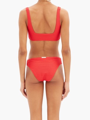 Heidi Klein Sardinia Ribbed Low-rise Bikini Briefs - Red