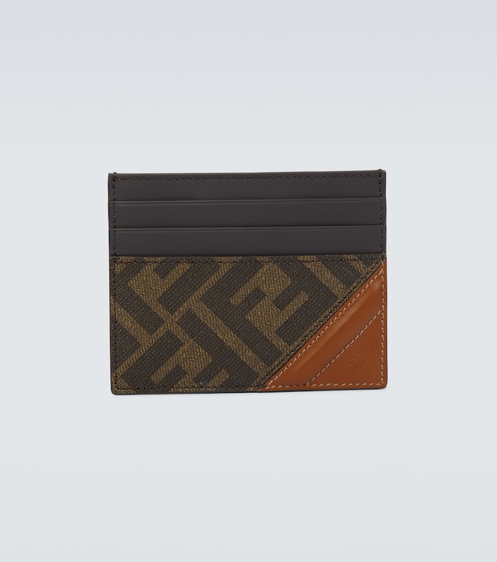 fendi leather card holder