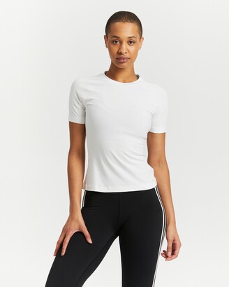 adidas Women's White Short Sleeve T-Shirts - Karlie Kloss Tee