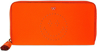 Anya Hindmarch Neon Smiley zip-around wallet