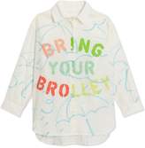 Thumbnail for your product : Burberry Kids Umbrella Print Linen Cotton Shirt
