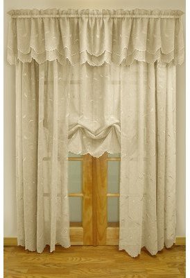 Commonwealth Commonwealth Hathaway Tailored Curtain Panel, Cream, Faux Silk, 54W x 84L in.