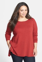 Thumbnail for your product : Eileen Fisher Ballet Neck Tunic (Plus Size)