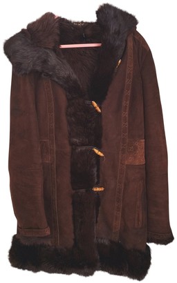 Gucci Brown Fur Coat for Women Vintage