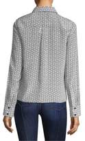 Thumbnail for your product : Alice + Olivia Willa Silk Button-Down Shirt