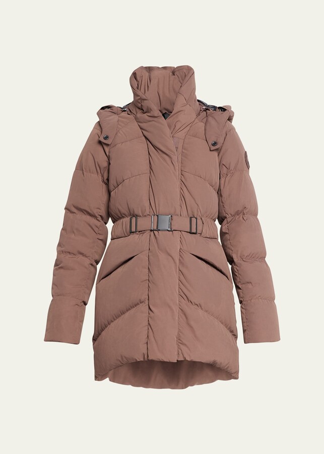 Canada Goose Marlow Belted Puffer Coat - ShopStyle