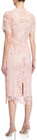 Thumbnail for your product : Shoshanna Floral Lace Short-Sleeve Midi Dress