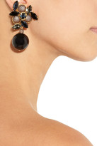 Thumbnail for your product : Miu Miu Crystal and plexiglass clip earrings