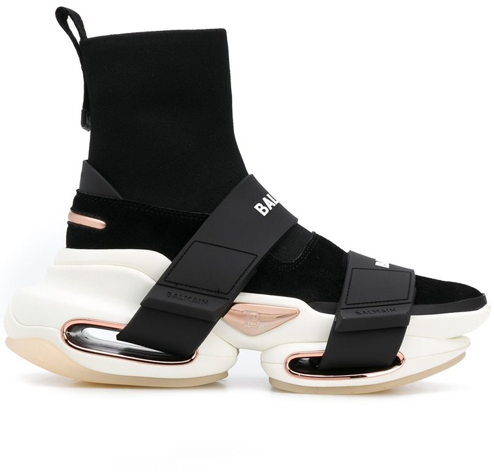 balmain high top sneakers