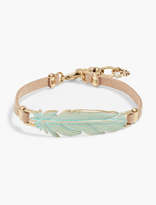 Thumbnail for your product : Lucky Brand Patina Feather Leather Bracelet