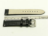 Thumbnail for your product : Tag Heuer 22mm Black & Brown Leather Watch Strap Crocodile Grain for Samsung Gear 2 Neo
