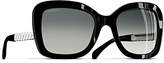 CHANEL Butterfly Sunglasses CH5370 Black/Silver